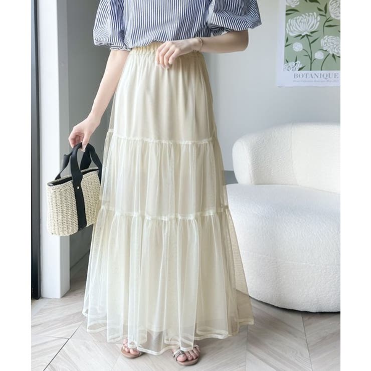 【キッズ】 親子お揃い リンクコーデできちゃう！チュールティアードスカート | Classical Elf kids | 詳細画像15 