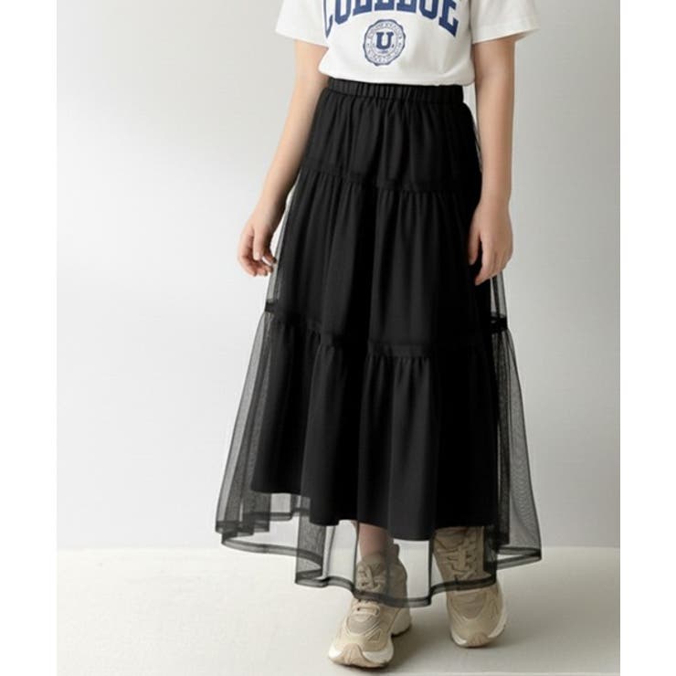 【キッズ】 親子お揃い リンクコーデできちゃう！チュールティアードスカート | Classical Elf kids | 詳細画像19 