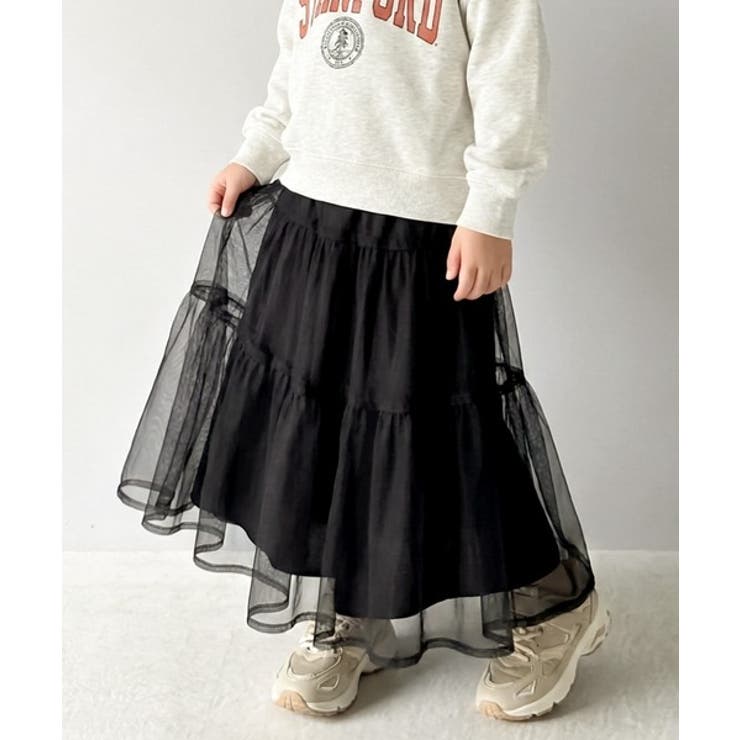 【キッズ】 親子お揃い リンクコーデできちゃう！チュールティアードスカート | Classical Elf kids | 詳細画像23 