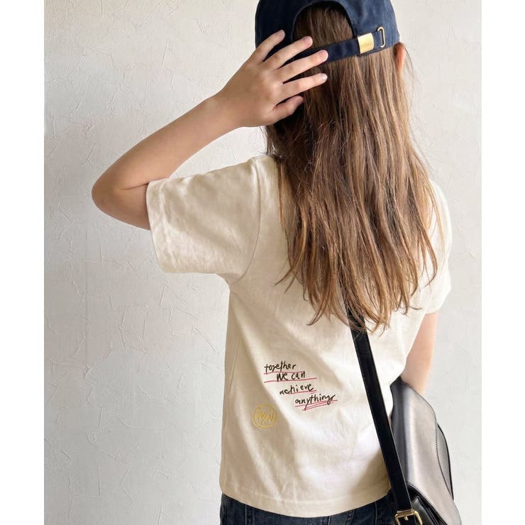 【キッズ】親子リンクコーデも楽しめる！綿100%らくがき風刺繍 無地＆ボーダー柄… | Classical Elf kids | 詳細画像11 