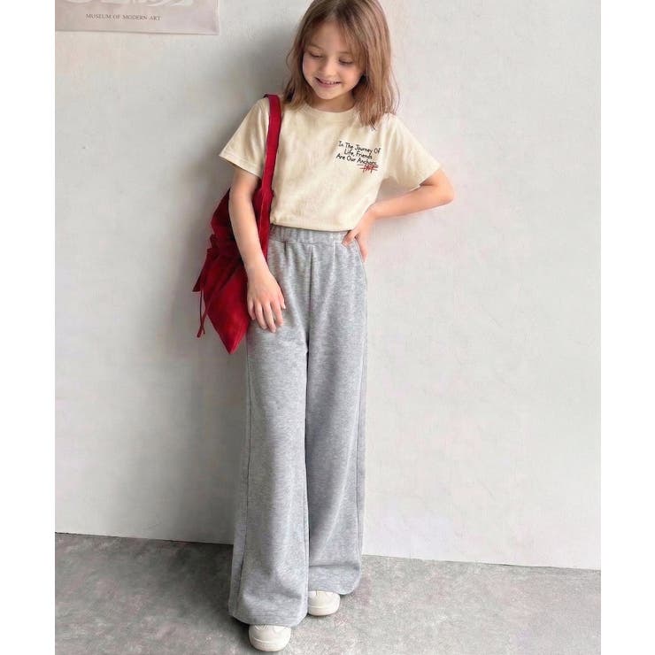 【キッズ】親子リンクコーデも楽しめる！綿100%らくがき風刺繍 無地＆ボーダー柄… | Classical Elf kids | 詳細画像15 