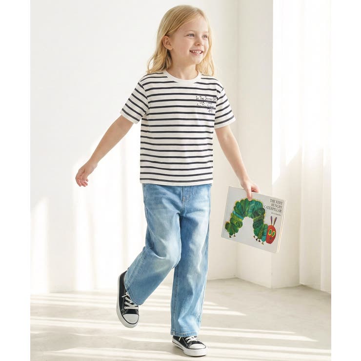 【キッズ】親子リンクコーデも楽しめる！綿100%らくがき風刺繍 無地＆ボーダー柄… | Classical Elf kids | 詳細画像21 