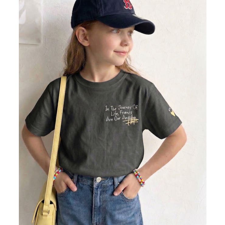 【キッズ】親子リンクコーデも楽しめる！綿100%らくがき風刺繍 無地＆ボーダー柄… | Classical Elf kids | 詳細画像29 