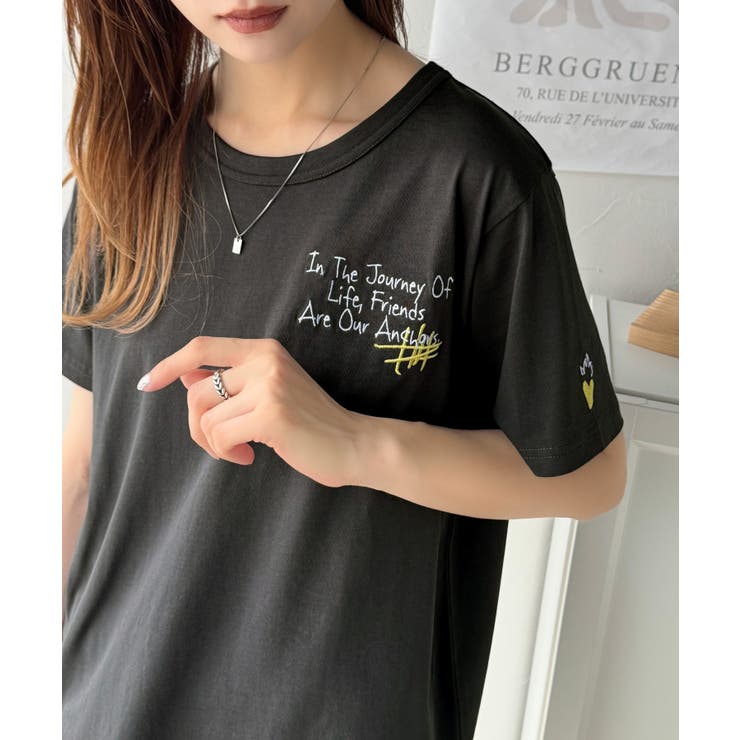 【キッズ】親子リンクコーデも楽しめる！綿100%らくがき風刺繍 無地＆ボーダー柄… | Classical Elf kids | 詳細画像35 