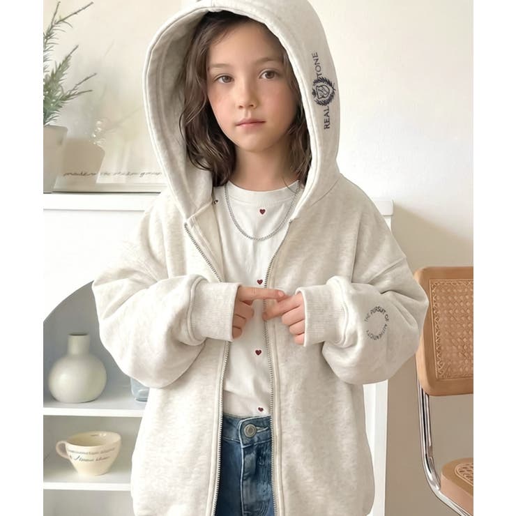 【キッズ】親子リンクコーデ可能◎ゆるっとダボっと可愛い♪裏起毛クロップドワイドパ… | Classical Elf kids | 詳細画像11 