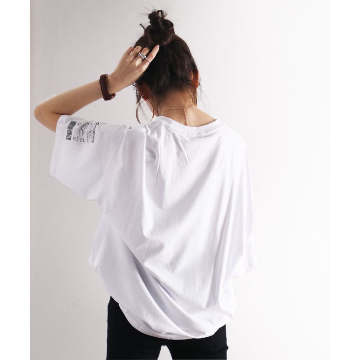 ビッグTシャツ レシート 五分袖[品番：WZ000003571]｜Classical Elf