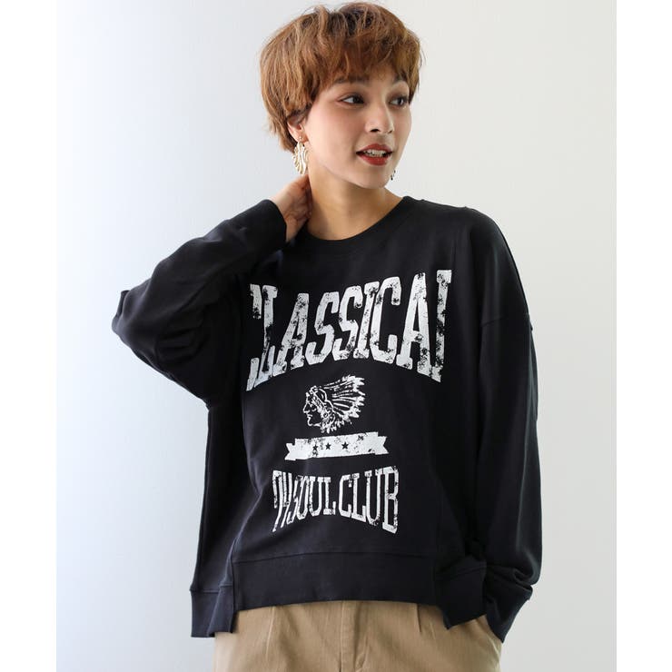 トレーナー アメカジ 古着風ロゴが可愛い 品番 Wz Classical Elf クラシカルエルフ のレディースファッション通販 Shoplist ショップリスト