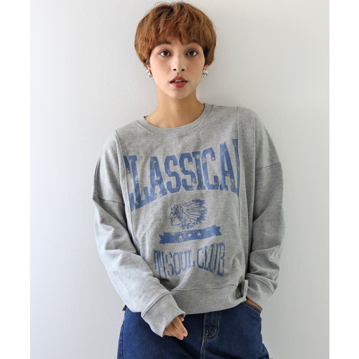 トレーナー アメカジ 古着風ロゴが可愛い 品番 Wz Classical Elf クラシカルエルフ のレディースファッション通販 Shoplist ショップリスト