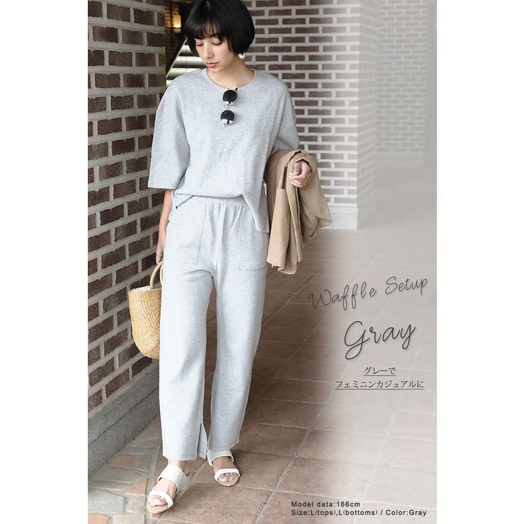 ワッフル生地のセットアップスーツ ワッフル ワンピース | Classical Elf  | 詳細画像13 