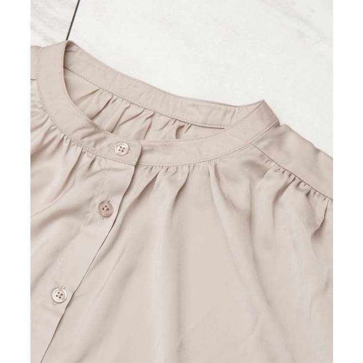 てろんとしなやか。ギャザー袖バンドカラーシャツ | Classical Elf  | 詳細画像33 