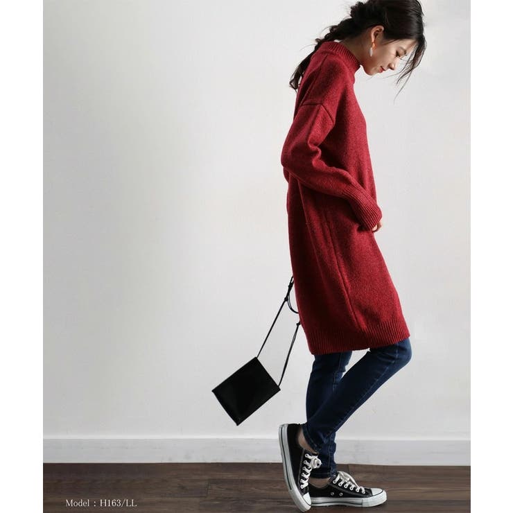 ハイネック無地ロング丈ニットワンピース 品番 Wz Classical Elf クラシカル エルフ のレディースファッション通販 Shoplist ショップリスト