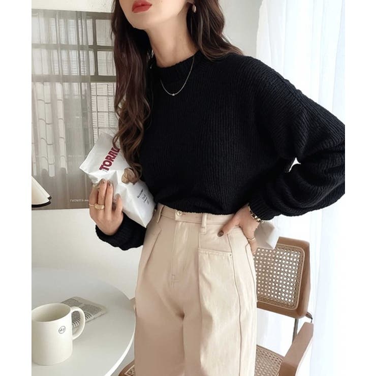 深めのタックが印象的なウエストタックハイウエストデニム＆チノセミワイドパンツ≪S… | Classical Elf  | 詳細画像24 