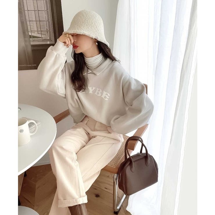 深めのタックが印象的なウエストタックハイウエストデニム＆チノセミワイドパンツ≪S… | Classical Elf  | 詳細画像26 