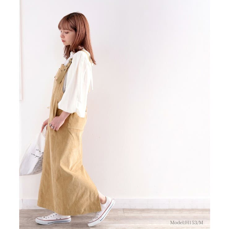 ☆新品未使用☆アンリアン　UNLIEN コーデュロイサロペット　ロング　エクリュ ☆新品未使用☆アンリアン UNLIEN コーデュロイサロペット