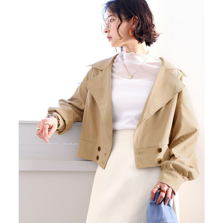 無料発送 レトロムード漂う♪ダブルボタンショート丈ジャケット[品番 ジャケット・アウター