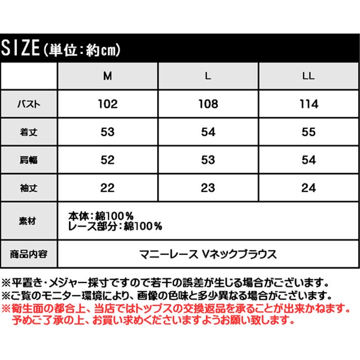 マニーレースVネックブラウス◆ マニーレース Vネックブラウス ふんわり袖が揺れる大人レースブラウス