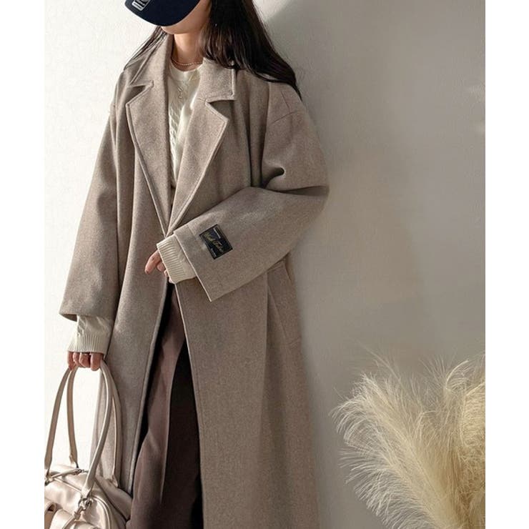 定番、レトロシルエット。ダブルテーラードロングコート | Classical Elf  | 詳細画像27 