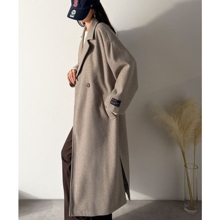 定番、レトロシルエット。ダブルテーラードロングコート | Classical Elf  | 詳細画像29 