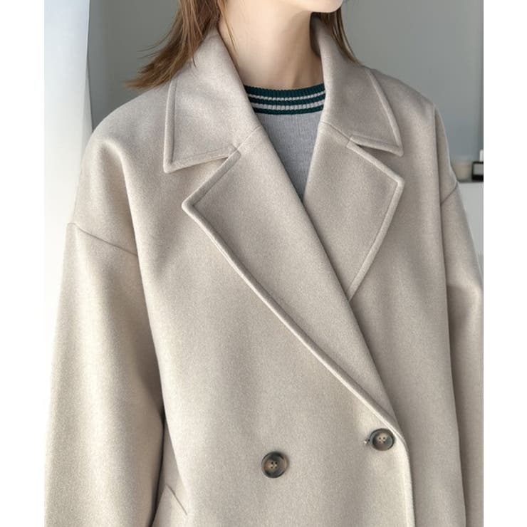 定番、レトロシルエット。ダブルテーラードロングコート | Classical Elf  | 詳細画像42 