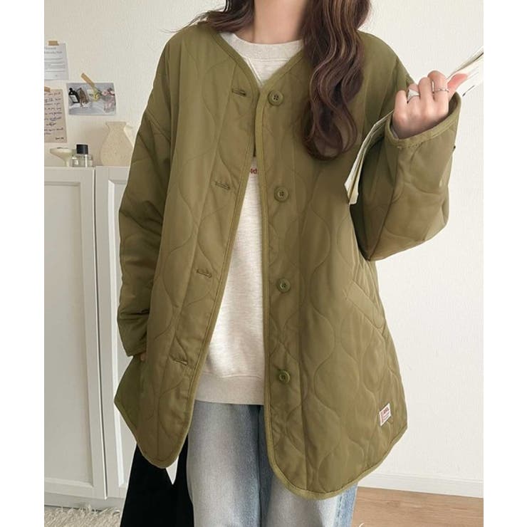 大人のこなれ感。ノーカラーキルティングジャケット | Classical Elf  | 詳細画像42 