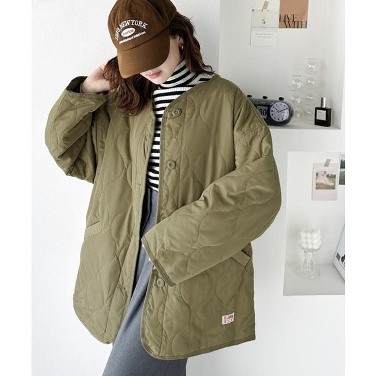 大人のこなれ感。ノーカラーキルティングジャケット | Classical Elf  | 詳細画像50 