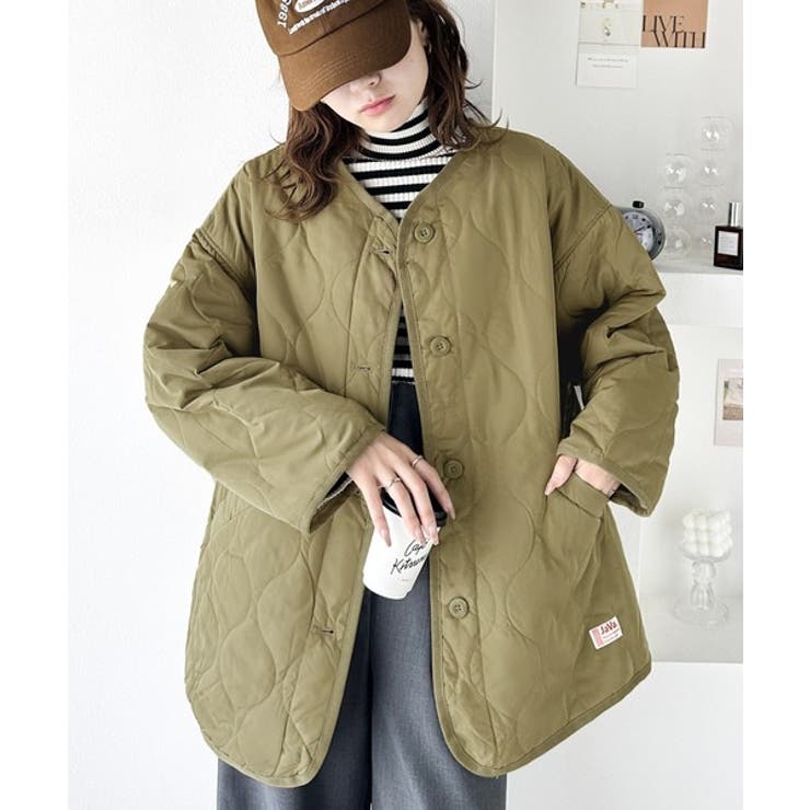 大人のこなれ感。ノーカラーキルティングジャケット | Classical Elf  | 詳細画像51 