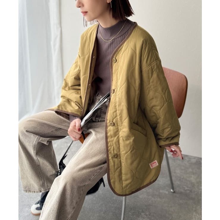 大人のこなれ感。ノーカラーキルティングジャケット | Classical Elf  | 詳細画像55 