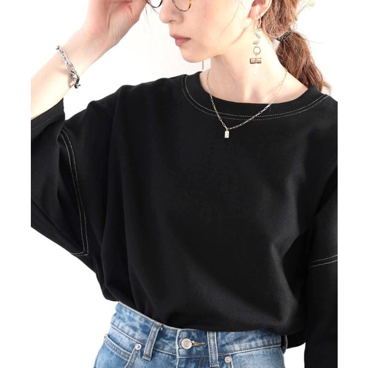 ステッチで1+。ゆったり5分袖スウェット | Classical Elf  | 詳細画像22 