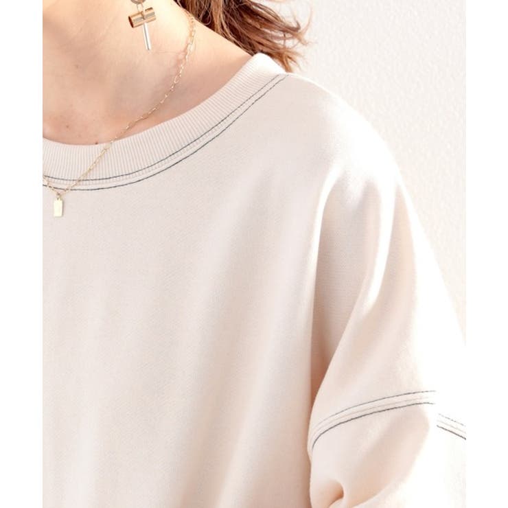 ステッチで1+。ゆったり5分袖スウェット | Classical Elf  | 詳細画像24 