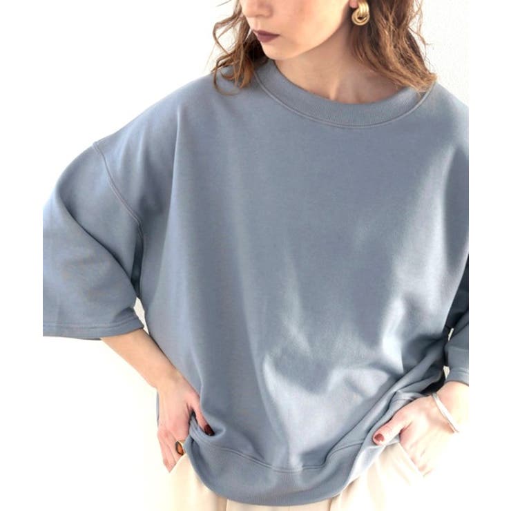 ステッチで1+。ゆったり5分袖スウェット | Classical Elf  | 詳細画像4 