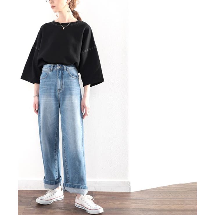 ステッチで1+。ゆったり5分袖スウェット | Classical Elf  | 詳細画像8 