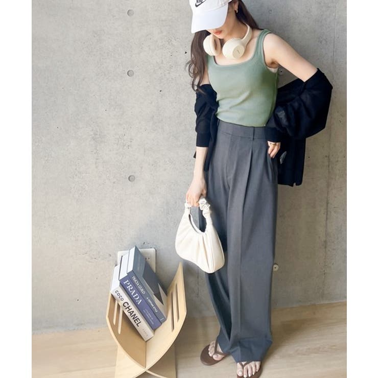 スクエアネック 無地リブタンクトップ | Classical Elf  | 詳細画像28 