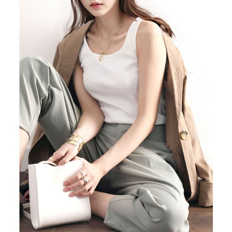 スクエアネック 無地リブタンクトップ | Classical Elf  | 詳細画像20 