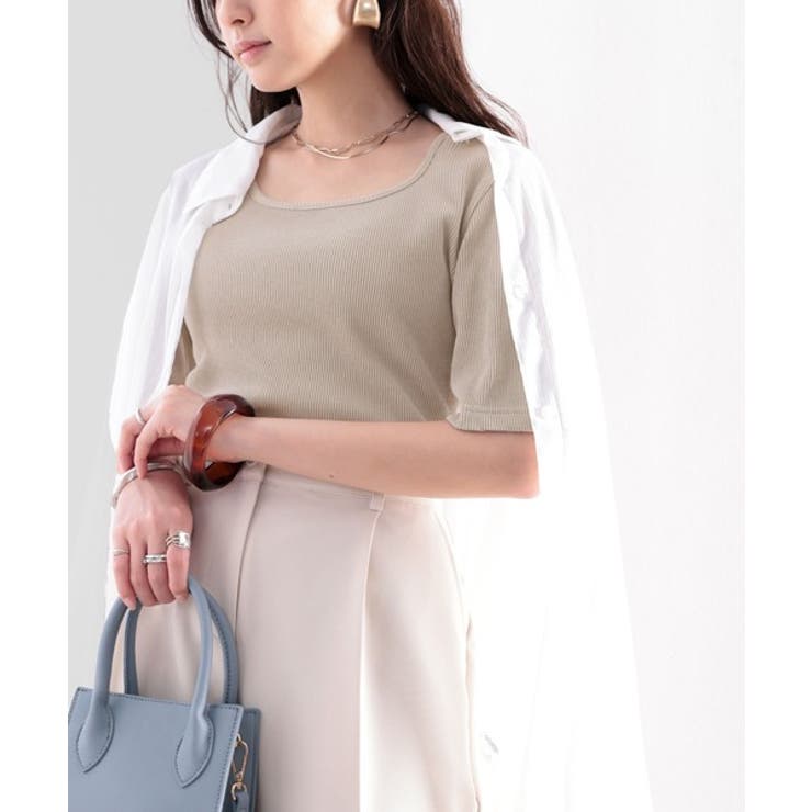 ショート丈 コットンリブカットソー(半袖) | Classical Elf  | 詳細画像19 