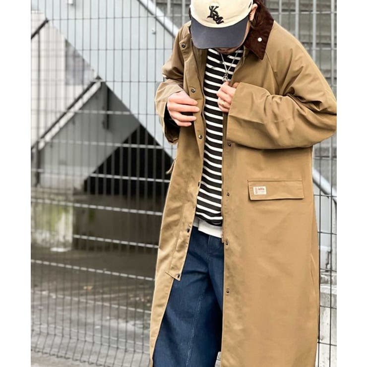 JaVaジャバ コラボ》配色ワークロングコート[品番：WZ000004567