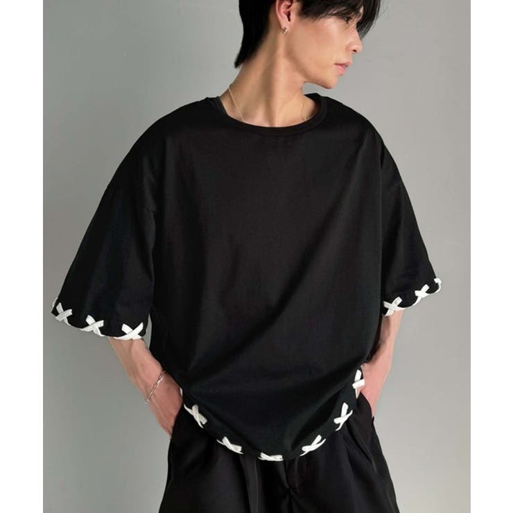 トレンドライクなゆるシルエット。【メンズ】ステッチデザインTシャツ（半袖） | Classical Elf Men | 詳細画像8 