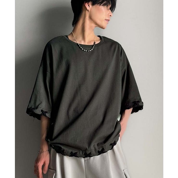 トレンドライクなゆるシルエット。【メンズ】ステッチデザインTシャツ（半袖） | Classical Elf Men | 詳細画像17 