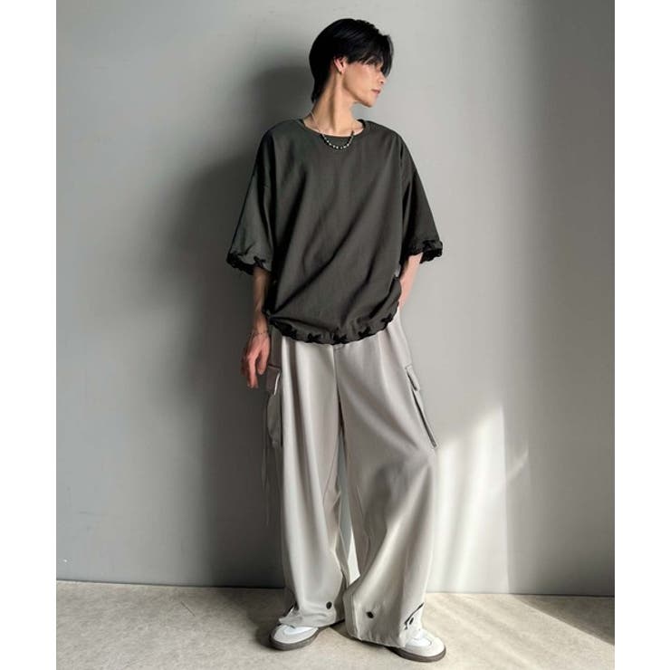 トレンドライクなゆるシルエット。【メンズ】ステッチデザインTシャツ（半袖） | Classical Elf Men | 詳細画像18 