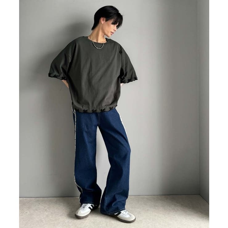 トレンドライクなゆるシルエット。【メンズ】ステッチデザインTシャツ（半袖） | Classical Elf Men | 詳細画像21 