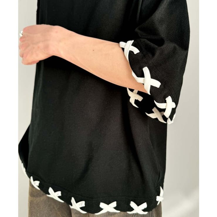 トレンドライクなゆるシルエット。【メンズ】ステッチデザインTシャツ（半袖） | Classical Elf Men | 詳細画像23 