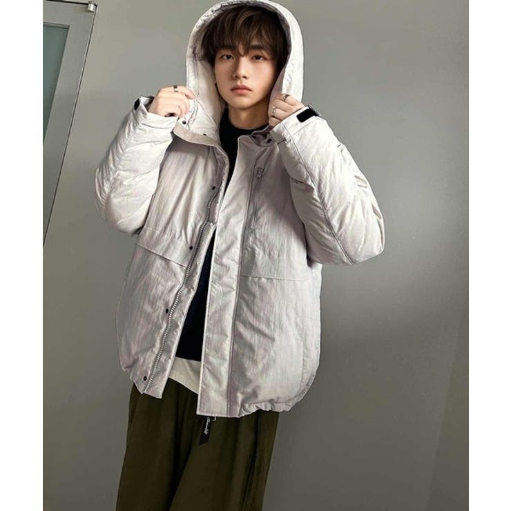 大人のシンプルカジュアル。中綿スタンドネックフーディージャケット | Classical Elf Men | 詳細画像5 