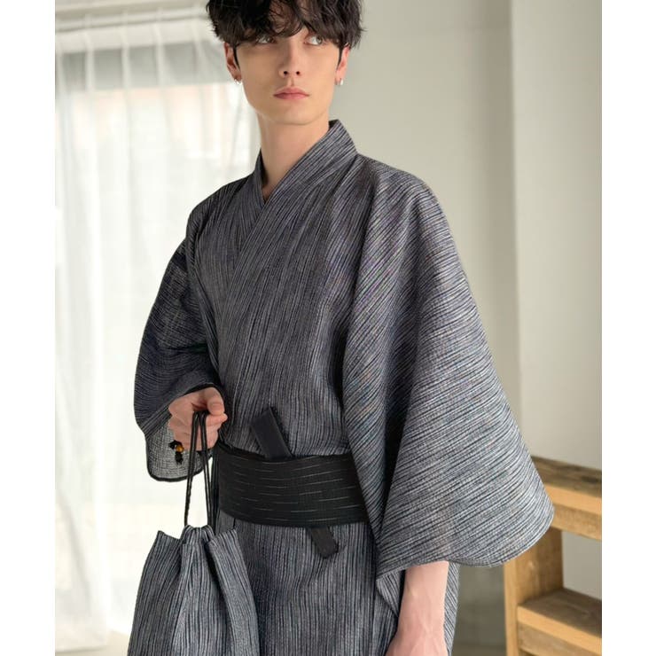 【5点セット】届いたその日から楽しめる。綿100％しじら織りメンズ浴衣 | Classical Elf Men | 詳細画像32 
