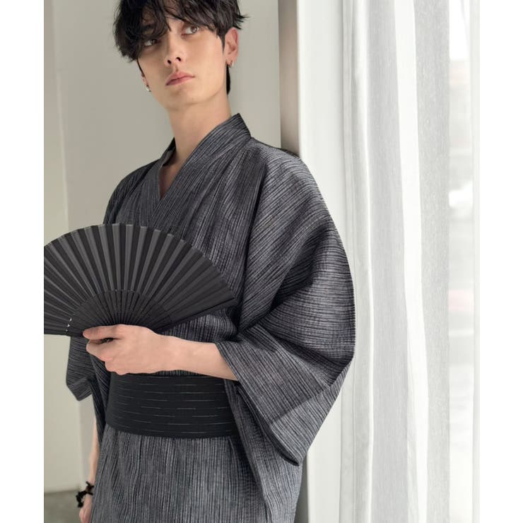 【5点セット】届いたその日から楽しめる。綿100％しじら織りメンズ浴衣 | Classical Elf Men | 詳細画像34 