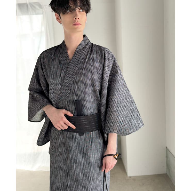 【5点セット】届いたその日から楽しめる。綿100％しじら織りメンズ浴衣 | Classical Elf Men | 詳細画像37 