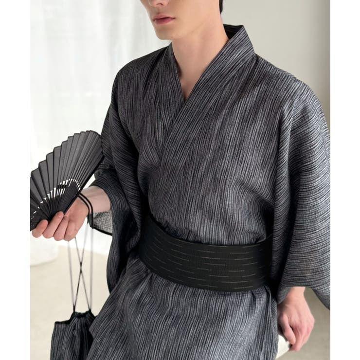 【5点セット】届いたその日から楽しめる。綿100％しじら織りメンズ浴衣 | Classical Elf Men | 詳細画像40 