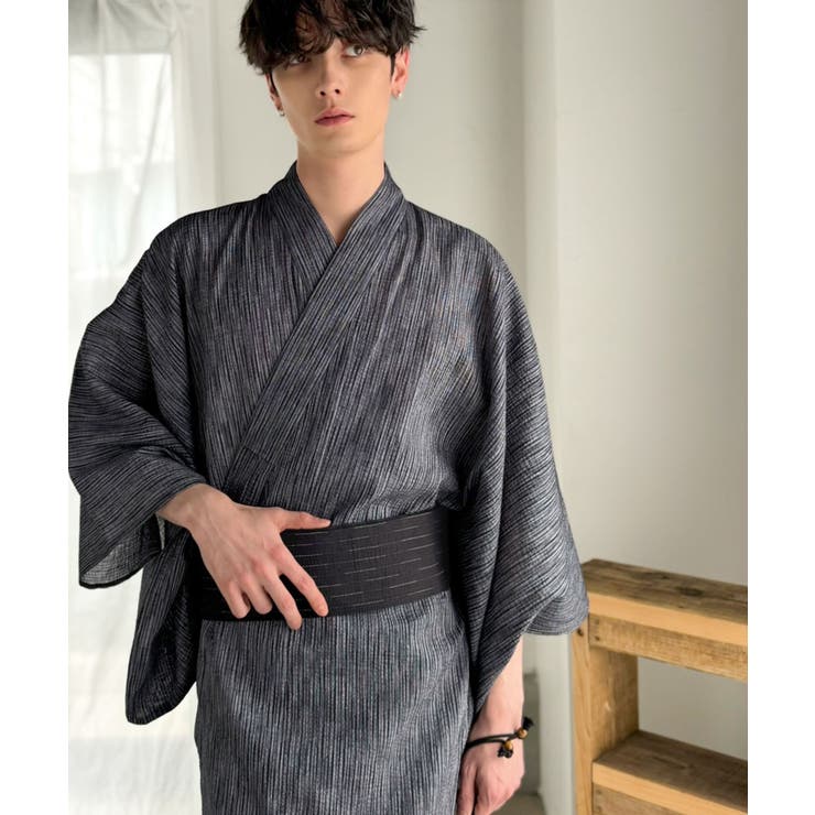 【5点セット】届いたその日から楽しめる。綿100％しじら織りメンズ浴衣 | Classical Elf Men | 詳細画像42 