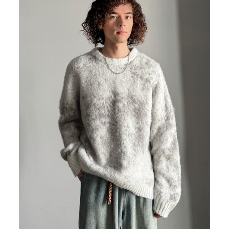 Classical Origin】「まるで毛布。」モヘアライクシャギー素材クル