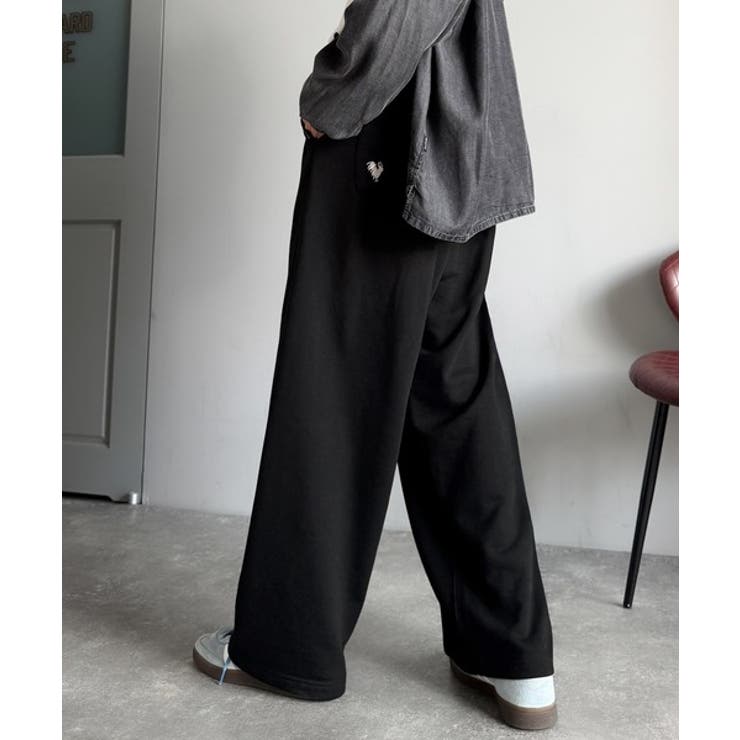 「まるでスラックス！」ベルトループ付き2タックカーブシルエットスウェットパンツ | Classical Elf Men | 詳細画像13 