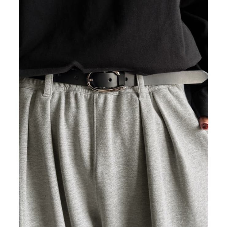 「まるでスラックス！」ベルトループ付き2タックカーブシルエットスウェットパンツ | Classical Elf Men | 詳細画像15 