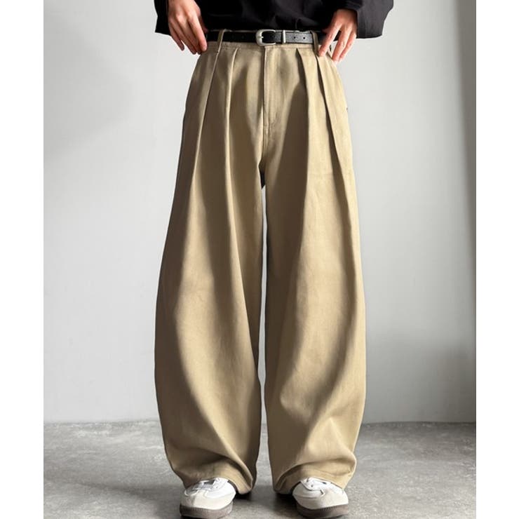 「オールシーズン大活躍。」 綿100％インツータック仕様ワイドバルーンパンツ | Classical Elf Men | 詳細画像10 